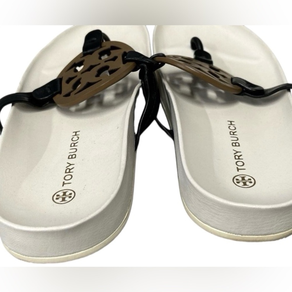 Tory Burch Miller Cloud Sandals Sz 10.5
Perfect Black/almond flour/new ivory - Picture 2 of 4